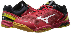 Mizuno Japan WAVE MEDAL Ace Table Tennis Shoes 81GA1510 Ping Pong Red