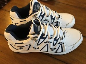 New Prince QT Scream 4 Men's Tennis Shoe White Navy New Size 9
