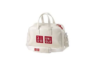 Rare UNIQLO Kei Nishikori Model Tennis Enamel Boston Bag White Novak Djokovic