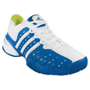 Adidas Barricade 5 mens tennis shoe, blue/white  size 71/2