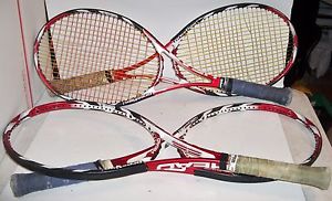 4 Head Prestige Tennis Racquets – 2 Mid and 2 Mid Plus – Used Condition