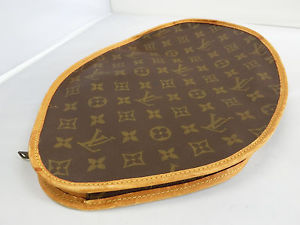 Authentic LOUIS VUITTON LV Monogram Badminton Racquet/Racket Head Cover T25 *