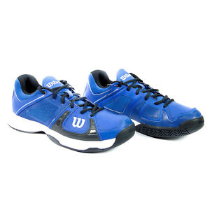 *NEW*Wilson Rush 2 tennis shoes blue white black Clay Court Men US 9,5 =UK 9