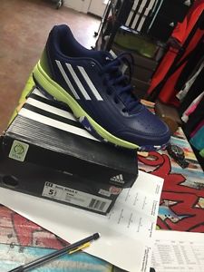 Adidas Sonic Attack K, Boys, Tennis Shoe, Size 6.5, 7 Navy, B34582