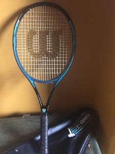 New Vintage WILSON Hammer 5.0 oversize 110 Tennis Racket 4 1/4 with cover