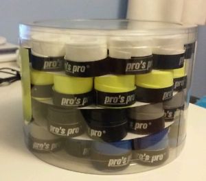 x60 OVERGRIP PROS PRO REVOLTEC LISO(COLORES ). PADEL TENIS BADMINTON OVERGRIPS