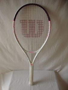 Wilson Hope Tennis Raquet Breast Cancer Series White and VERY NICE!