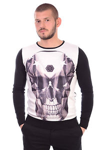 New Philipp Plein Winter  Men's Pullover Fashion T-Shirt Size:L Men's Clothing