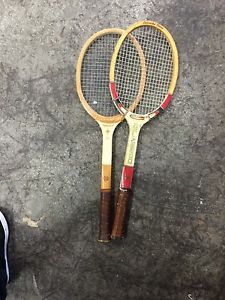 2 vintage tennis racquets