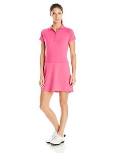 Nike Women's Dri-Fit Golf S/S Polo Dress & Shorts 640387-612 Hot Pink Sz M $100