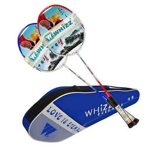 Badminton Rackets High-end Racquet with Bag 2pcs Lining Carbon Fiber US Seller