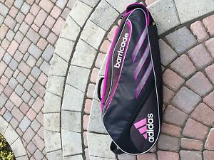 Adidas 3 Racquet Tennis Bag Black And Pink