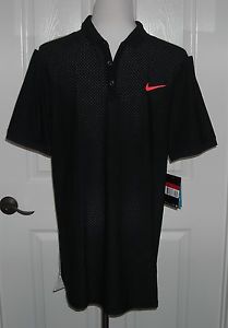 NWT Men's Nike Tennis Fall Advantage Breathe Polo Shirt  Size L  Black
