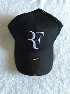 ROGER FEDERER DRI FIT HAT BLACK W/WHITE STICHING LEGACY 91( Have 4)