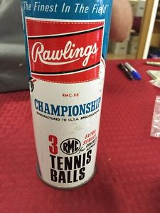 Vintage Tin Metal Can without Key Rawlings RMC XS Tennis Balls Rare