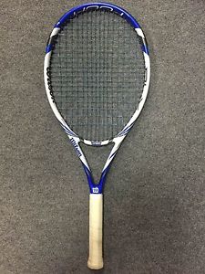 Wilson BLX Four 105 1/4 STRUNG (Tennis Racket Racquet k amplifeel 8.6 oz os)