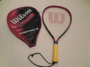 Wilson TRITON Titanium Raquetball Racquet Racket N E W overgrip with cover!