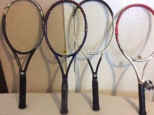 Lot Of 4 Prince Tennis Racquets/Rackets  Wilson Hammer 5.3, 6.2, 5.8 , +