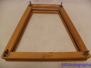 COMPLETE ANTIQUE VTG VINTAGE JC HIGGINS WOODEN WOOD TENNIS RACQUET RACKET HOLDER