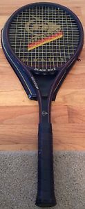 DUNLOP BLACK MAX  MID SIZE COMPOSITE GRAPHITE FIBERGLASS TENNIS RACQUET