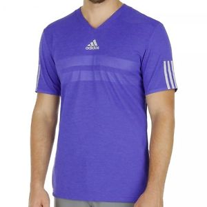 Adidas Tennis - Barricade ClimaChill V-NeckTee (L) Purple S00712