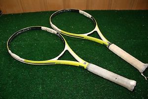 Lot 2 Wilson NPro Surge NCode Unstrung Tennis Racquets 4 1/4