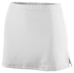 Augusta Ladies Poly/Spandex Team Skort White L