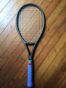 Yamaha Bronze 90 vintage graphic ceramic tennis racket, near mint, cover, 4 1/2