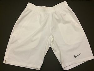 Nike Men Gladiator Dri-Fit Tennis Shorts White Medium NWT