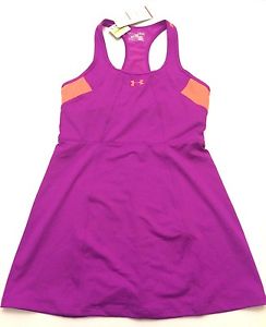 Under Armour Heatgear Sleeveless Tennis Dress Fuchsia Sze Medium NWT