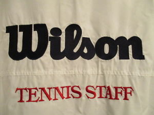 Wilson TENNIS STAFF embroidered Men's XL Windbreaker nwot