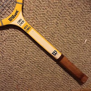 vintage Miss Chris Evert Wilson Autograph Tennis Racket