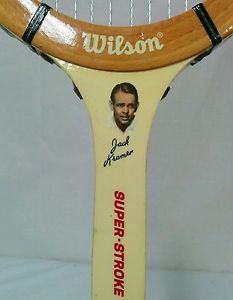 Vintage Rare JACK KRAMER Wilson SUPER STROKE Wood Tennis Racquets Wooden Racket