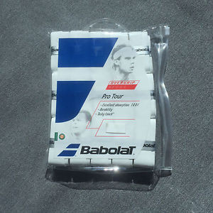 BRAND NEW 30 PACK of Babolat Pro Tour Overgrip White Grip *FREE SHIPPING*