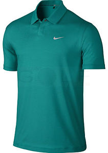 Nike Golf Heather Shirt 648719 309 TIGER WOODS SIZE XL NEW EMERALD WITH STRIPES