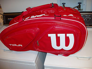 WILSON TOUR V 15 TENNIS BAG RED