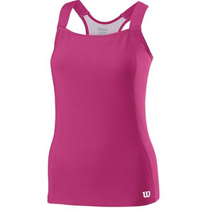 Wilson Womens Tennis Tank Tour II Top Shirt Pink Size XL