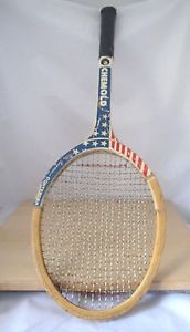 FLAG DESIGN CHEMOLD EMERSON CONTENDER TENNIS RACQUET 4 1/2 RARE