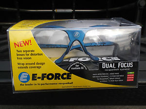 E-Force DUAL FOCUS RACQUETBALL GLASSES-NEW