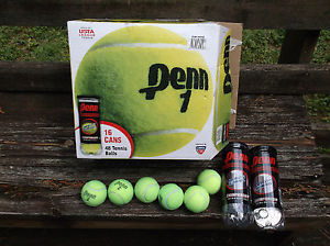 48 TENNIS BALLS LIGHTLY USED PENN CHAMPIONSHIP EXTRA-DUTY FELT IN TUBES GREAT
