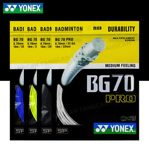 4 pcs BG70 PRO Badminton String, 0.70mm, Solid Feel, Designed for Hard Hitters