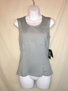 Women's Gray & Pink Nike Dri-Fit Tennis Tank Top Size S NWT