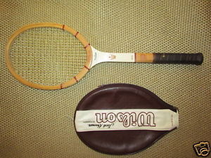 Wilson Jack Kramer Wood Autograph Tennis  Racket + Head Cover