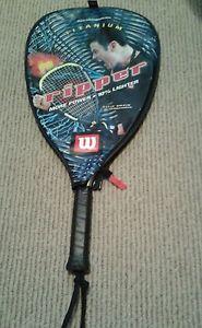 Wilson Ripper Titanium RacquetBall Racquet,Comes with it's Original Cover