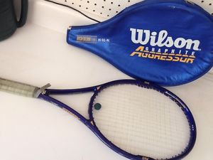 Wilson Graphite Agressor 95 High Beam Series Tennis Racket Racquet Cover 4 3/8