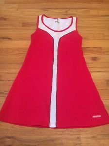 Women's Tennis Dress Medium M Red White Balle De Match