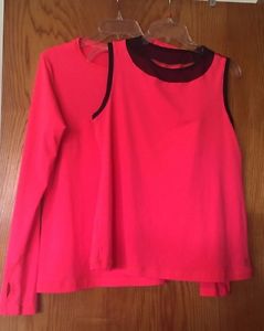 Women's 2016 Sofibella Bright Pink Tennis Top and Overtop (XL)