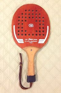 "RARE" VINTAGE PENN PR 2000 CLUB MODEL WOOD PLATFORM TENNIS PADDLE USA