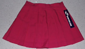 Tennis Skirt Pleated/Polyester Raspberry (Sporting Look)  [sizes 6 or 8]