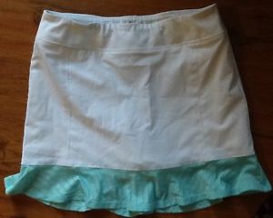 ADIDAS Size XS Skort Skirt Blue White Tennis Fitness Running Tour Mesh - NWT